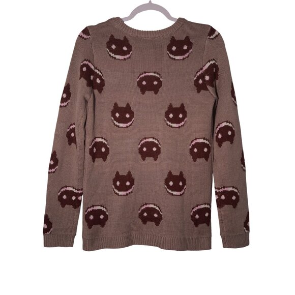 Steven Universe: Cookie Cat USED Women's Sweater (S, Tan, Cartoon Network) - Picture 2 of 7